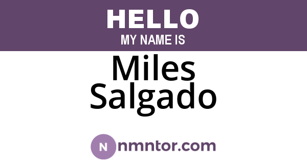 Miles Salgado