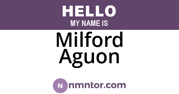 Milford Aguon