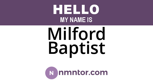 Milford Baptist
