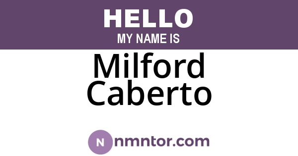 Milford Caberto