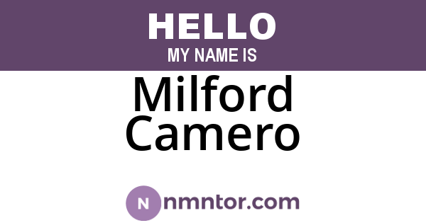 Milford Camero