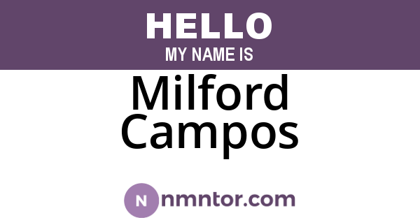 Milford Campos