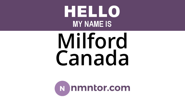 Milford Canada