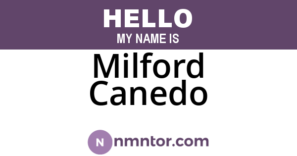 Milford Canedo