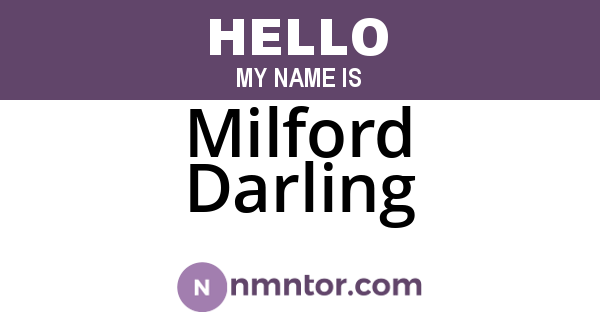 Milford Darling