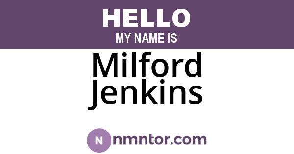 Milford Jenkins