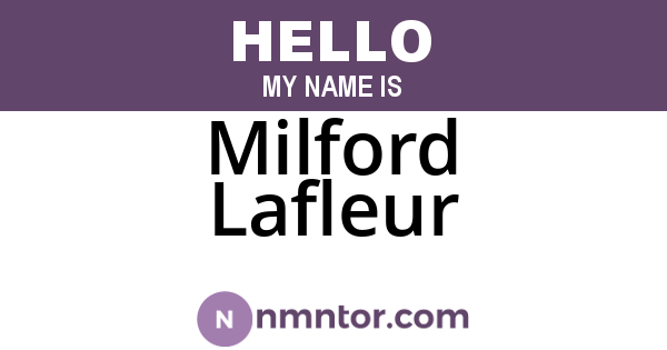 Milford Lafleur