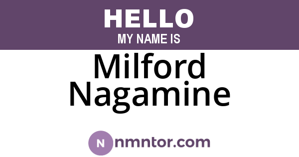 Milford Nagamine
