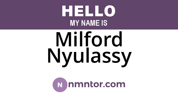 Milford Nyulassy