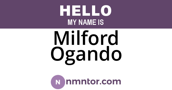 Milford Ogando