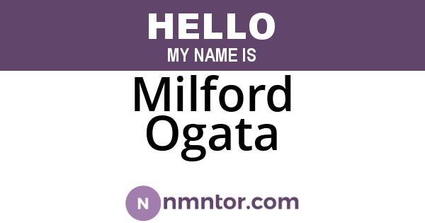 Milford Ogata