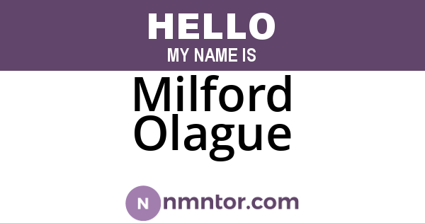 Milford Olague