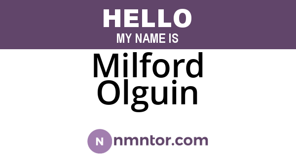 Milford Olguin