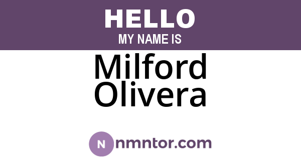 Milford Olivera