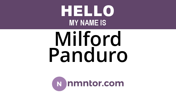 Milford Panduro