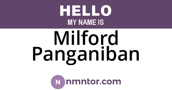 Milford Panganiban