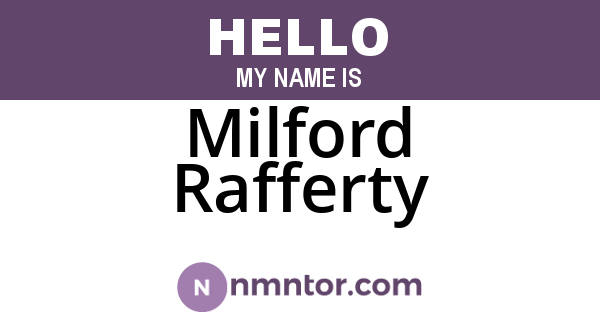 Milford Rafferty