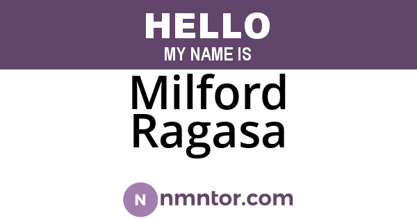 Milford Ragasa