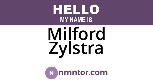 Milford Zylstra