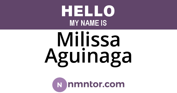 Milissa Aguinaga