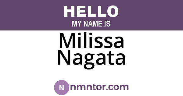 Milissa Nagata