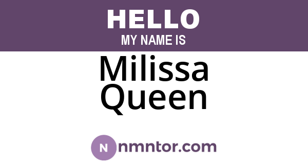 Milissa Queen