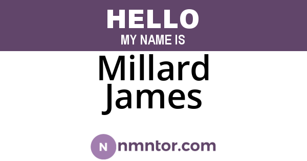 Millard James