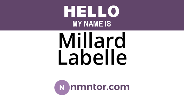 Millard Labelle