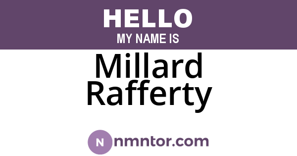 Millard Rafferty