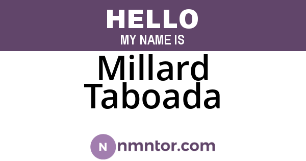 Millard Taboada