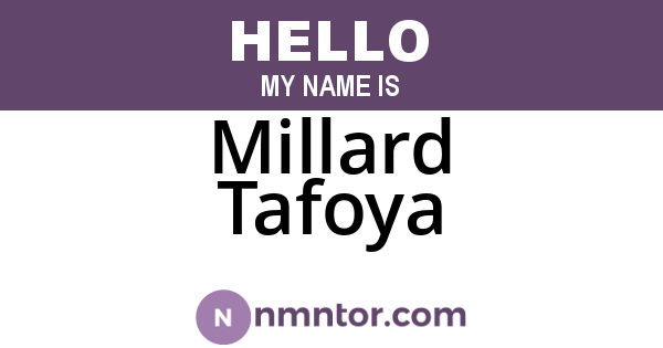 Millard Tafoya