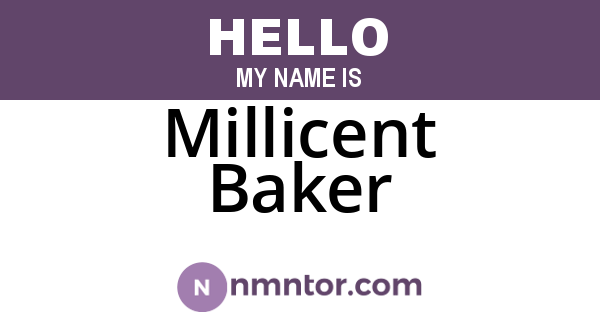 Millicent Baker