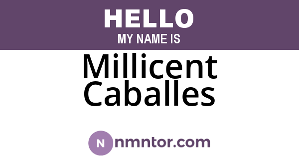 Millicent Caballes