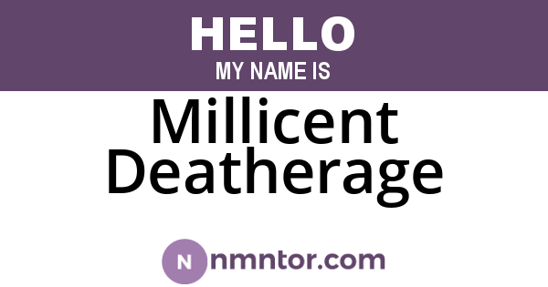 Millicent Deatherage