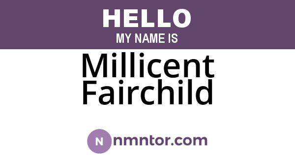 Millicent Fairchild
