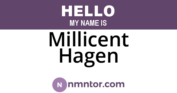 Millicent Hagen
