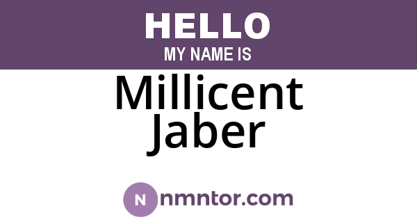 Millicent Jaber