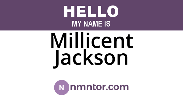 Millicent Jackson