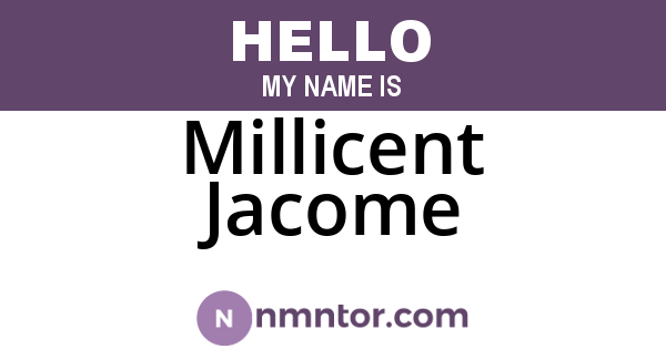 Millicent Jacome