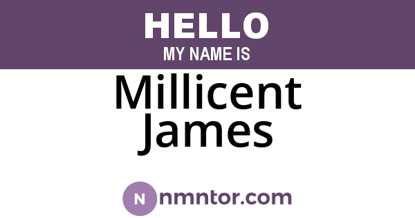 Millicent James