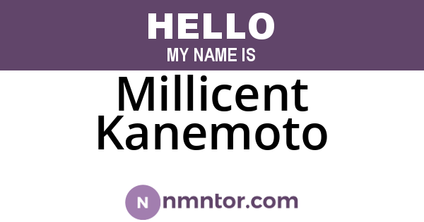 Millicent Kanemoto