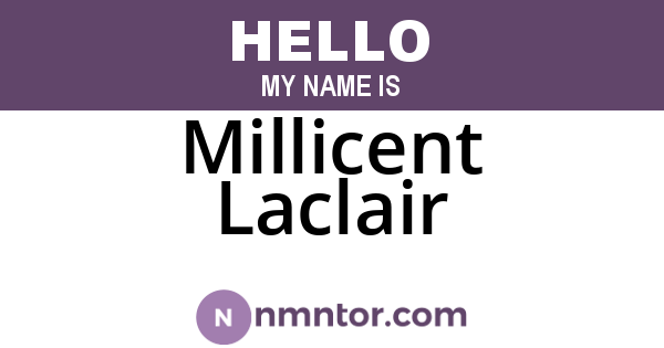 Millicent Laclair