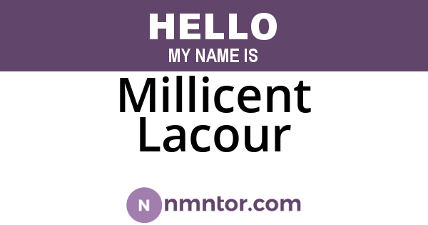 Millicent Lacour