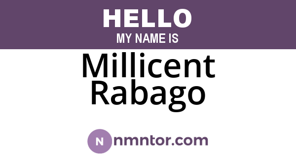 Millicent Rabago