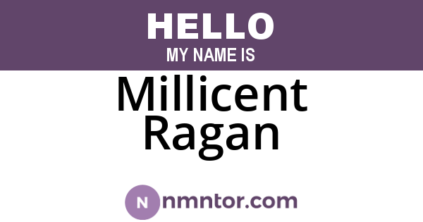 Millicent Ragan