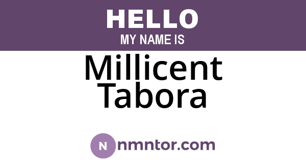 Millicent Tabora