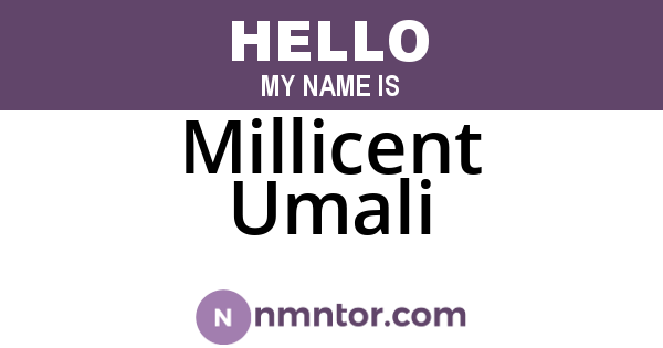Millicent Umali