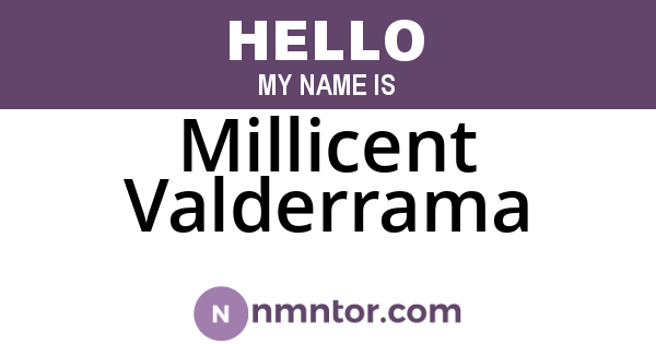 Millicent Valderrama