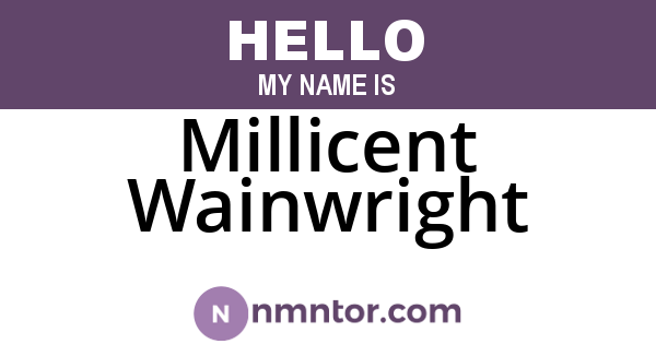 Millicent Wainwright