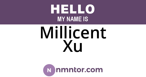 Millicent Xu